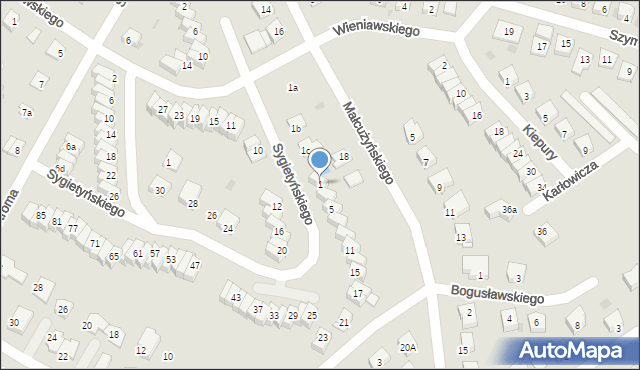 Świecie, Sygietyńskiego, 1, mapa Świecie