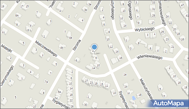 Świecie, Sygietyńskiego, 4, mapa Świecie
