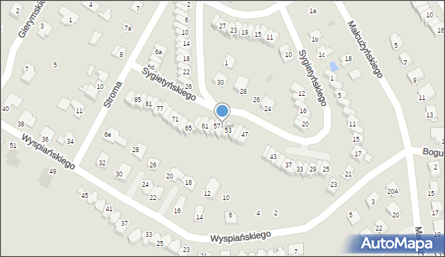 Świecie, Sygietyńskiego, 55, mapa Świecie