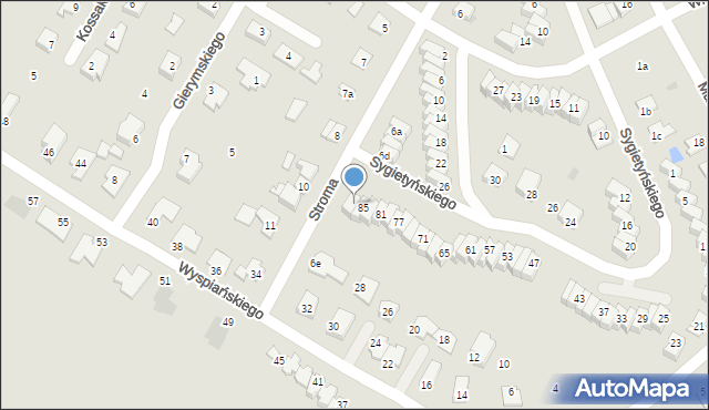 Świecie, Sygietyńskiego, 87, mapa Świecie