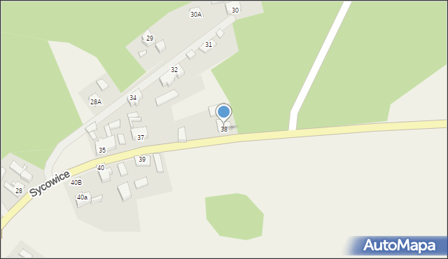 Sycowice, Sycowice, 38, mapa Sycowice