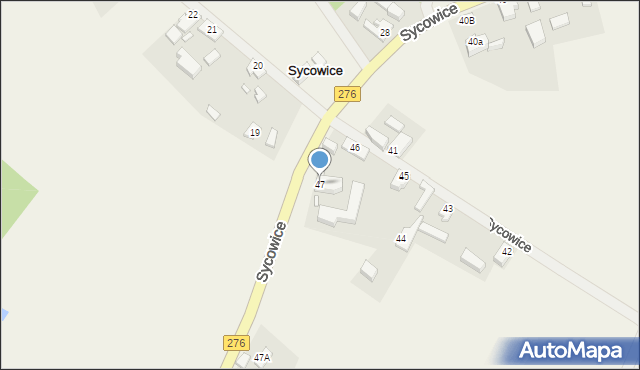 Sycowice, Sycowice, 47, mapa Sycowice