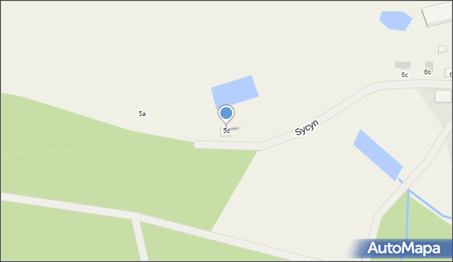 Sycyn, Sycyn, 5d, mapa Sycyn