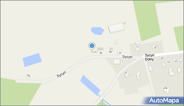 Sycyn, Sycyn, 6d, mapa Sycyn