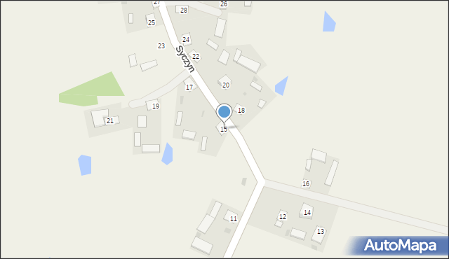 Syczyn, Syczyn, 15, mapa Syczyn