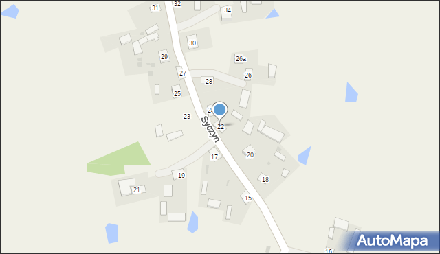 Syczyn, Syczyn, 22, mapa Syczyn