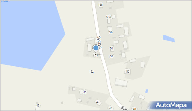 Syczyn, Syczyn, 53, mapa Syczyn