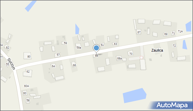 Syczyn, Syczyn, 68, mapa Syczyn