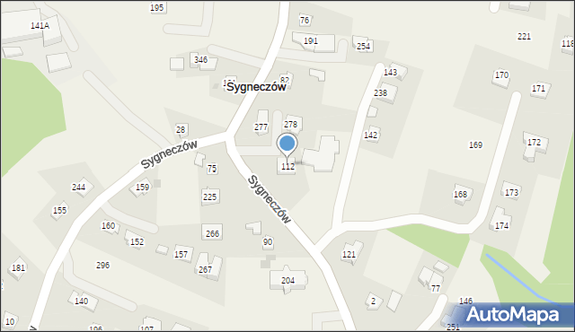 Sygneczów, Sygneczów, 112, mapa Sygneczów