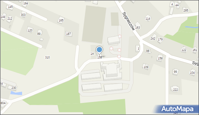 Sygneczów, Sygneczów, 138, mapa Sygneczów
