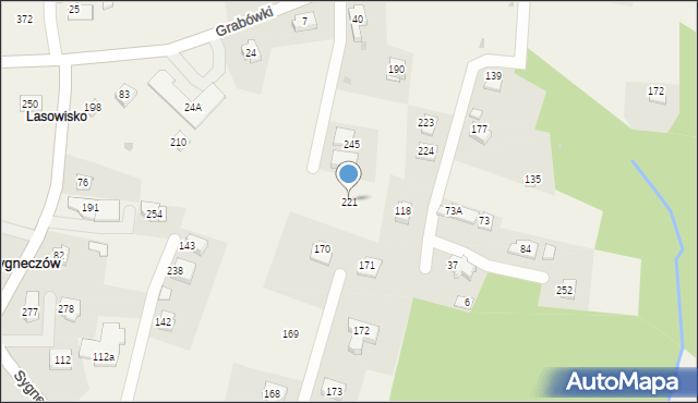 Sygneczów, Sygneczów, 221, mapa Sygneczów