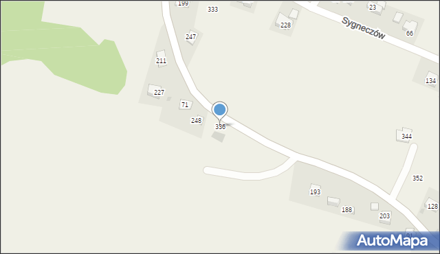 Sygneczów, Sygneczów, 336, mapa Sygneczów