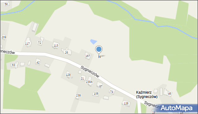 Sygneczów, Sygneczów, 39, mapa Sygneczów