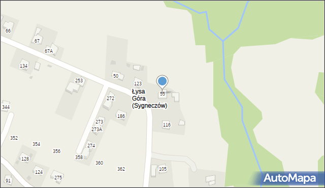 Sygneczów, Sygneczów, 55, mapa Sygneczów