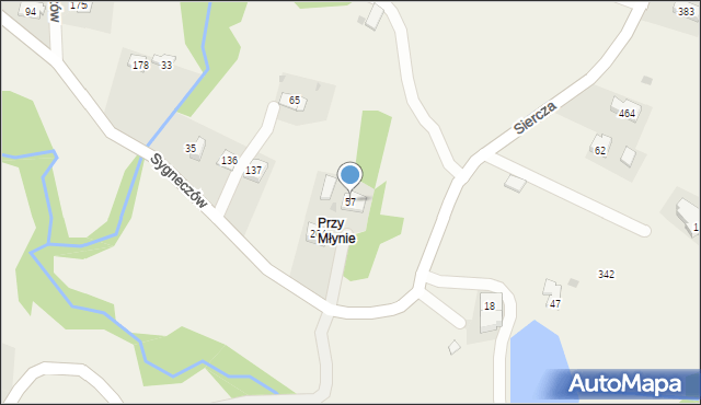 Sygneczów, Sygneczów, 57, mapa Sygneczów