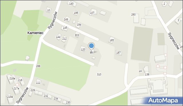 Sygneczów, Sygneczów, 89, mapa Sygneczów