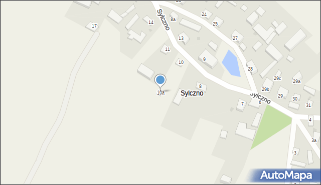 Sylczno, Sylczno, 10a, mapa Sylczno