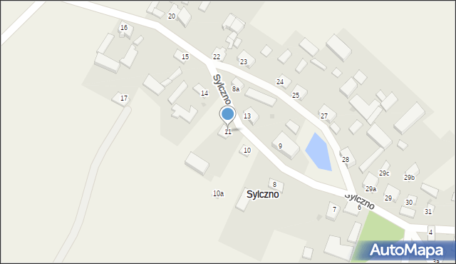 Sylczno, Sylczno, 11, mapa Sylczno