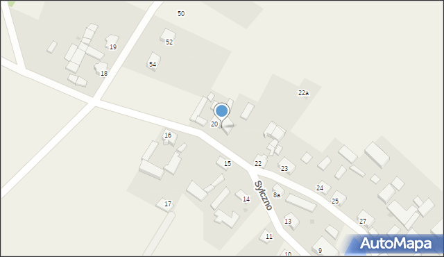 Sylczno, Sylczno, 20a, mapa Sylczno