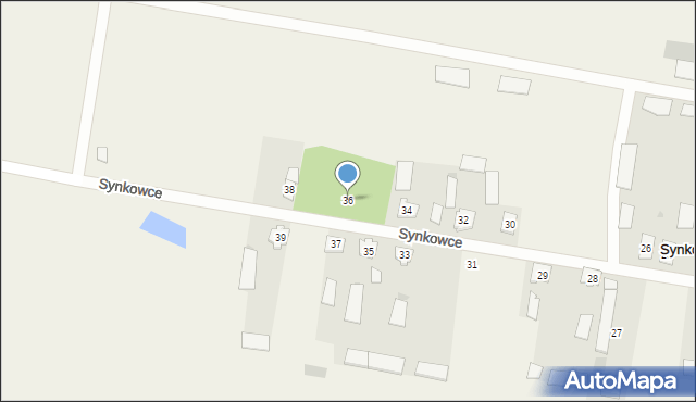 Synkowce, Synkowce, 36, mapa Synkowce