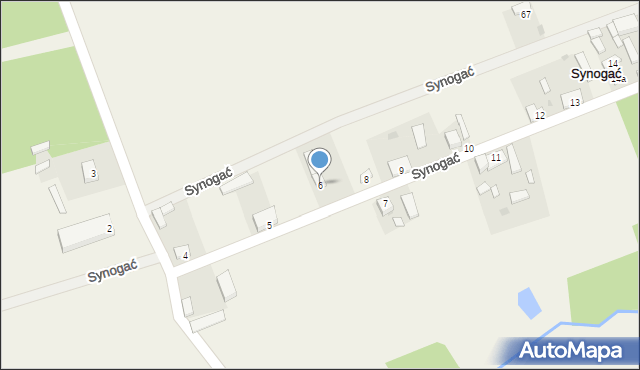 Synogać, Synogać, 6, mapa Synogać