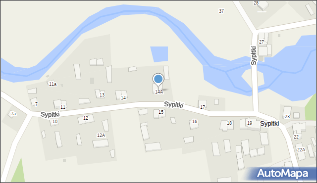 Sypitki, Sypitki, 14A, mapa Sypitki