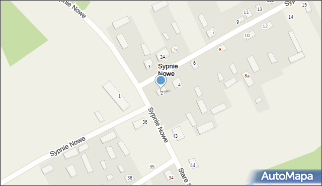 Sypnie Nowe, Sypnie Nowe, 2, mapa Sypnie Nowe