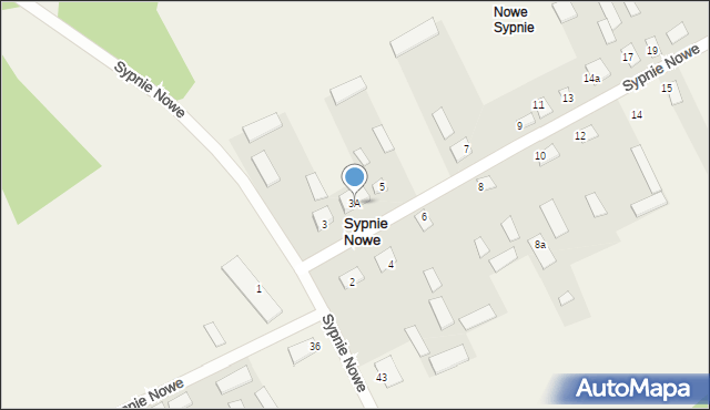 Sypnie Nowe, Sypnie Nowe, 3A, mapa Sypnie Nowe