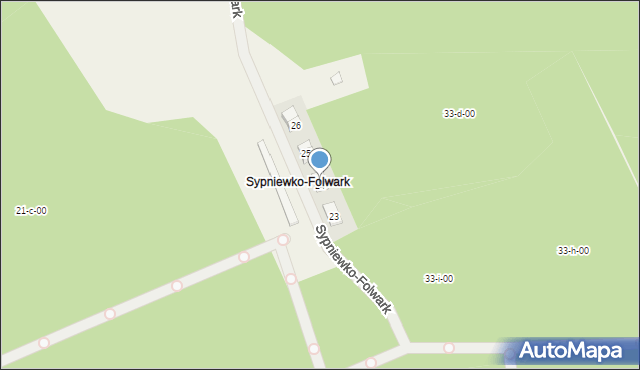 Sypniewo, Sypniewko-Folwark, 24, mapa Sypniewo