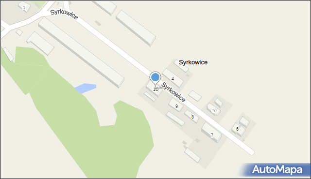 Syrkowice, Syrkowice, 10, mapa Syrkowice
