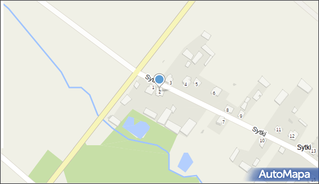 Sytki, Sytki, 2, mapa Sytki