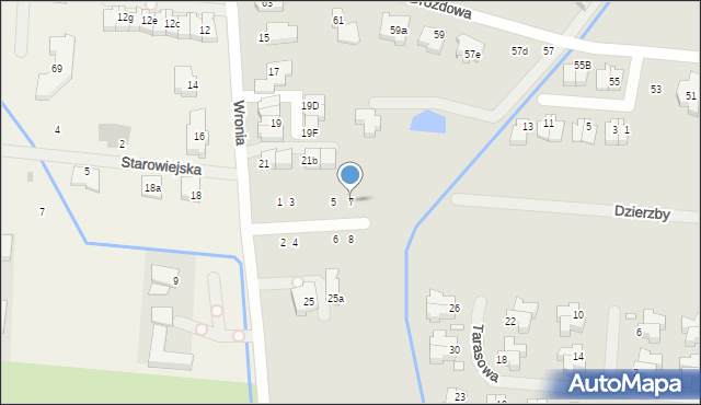 Szczecin, Sympatyczna, 7, mapa Szczecina