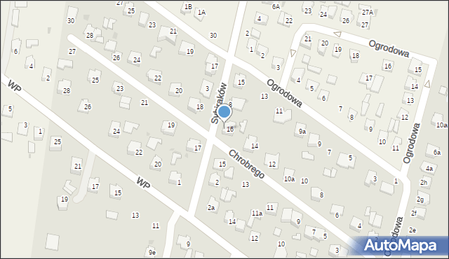 Tomaszów Lubelski, Sybiraków, 6, mapa Tomaszów Lubelski