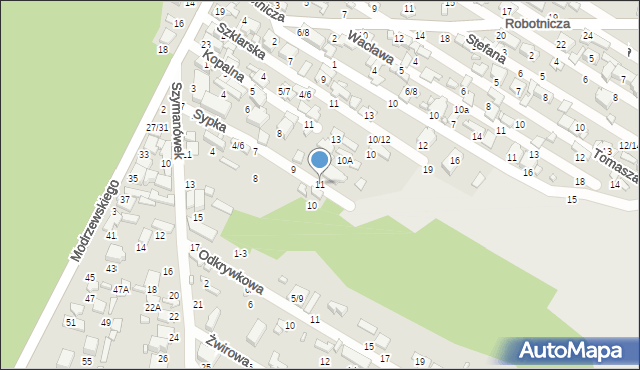 Tomaszów Mazowiecki, Sypka, 11, mapa Tomaszów Mazowiecki