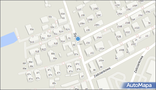 Warszawa, Syta, 6a, mapa Warszawy
