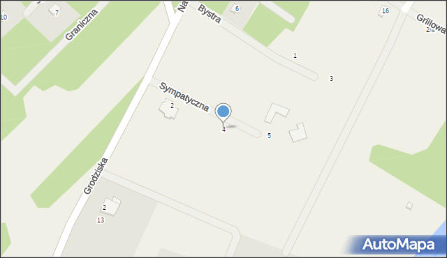 Władysławów, Sympatyczna, 4, mapa Władysławów