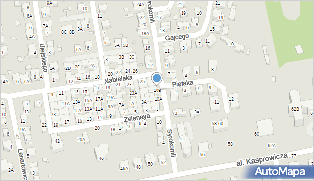 Wrocław, Syrokomli Władysława, 10B, mapa Wrocławia