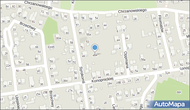 Wrocław, Syrokomli Władysława, 49A, mapa Wrocławia