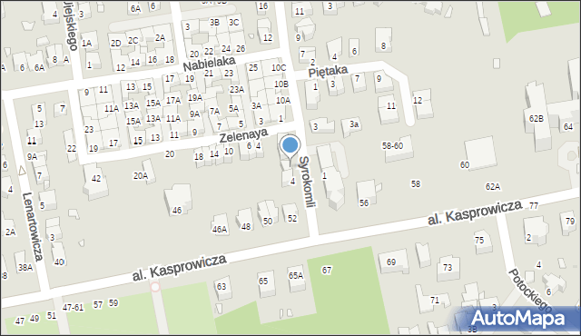 Wrocław, Syrokomli Władysława, 6, mapa Wrocławia