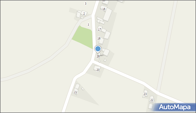 Zawada, Sysłów, 19, mapa Zawada