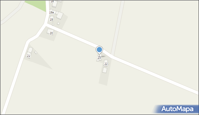 Zawada, Sysłów, 23, mapa Zawada