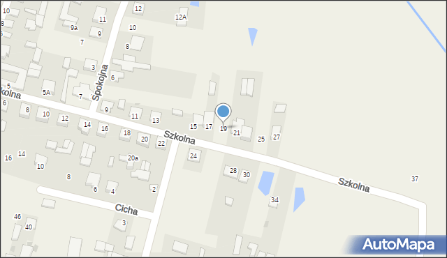 Adamów, Szkolna, 19, mapa Adamów
