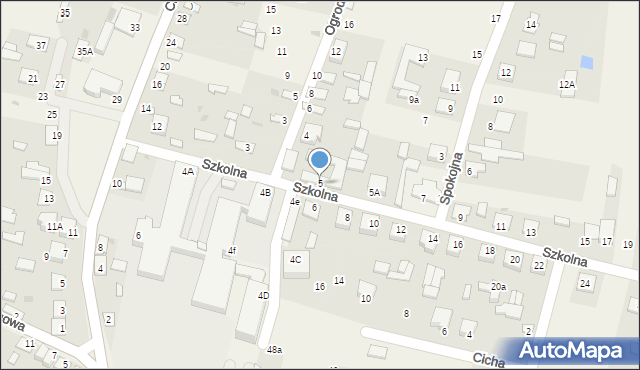 Adamów, Szkolna, 5, mapa Adamów