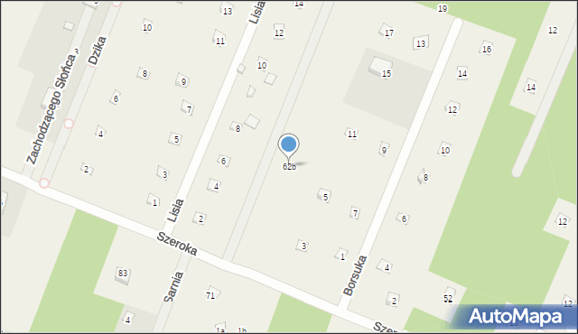 Adamów-Wieś, Szeroka, 62b, mapa Adamów-Wieś