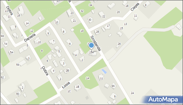 Adamowizna, Szoslanda K., 15A, mapa Adamowizna