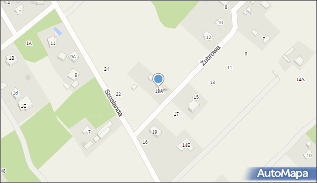 Adamowizna, Szoslanda K., 18A, mapa Adamowizna