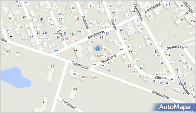 Aleksandrów Kujawski, Szpitalna, 6a, mapa Aleksandrów Kujawski