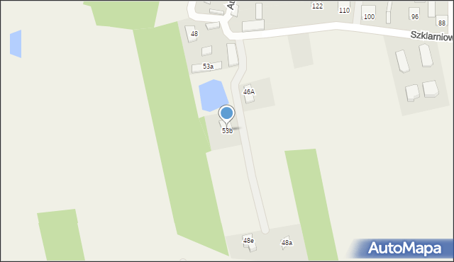 Aleksandrówka, Szklarniowa, 53b, mapa Aleksandrówka