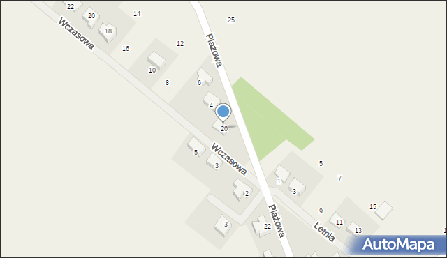 Aleksandrowo, Szkolna, 20, mapa Aleksandrowo