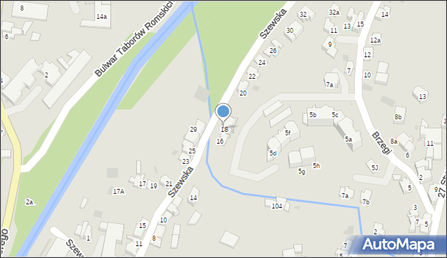 Andrychów, Szewska, 18, mapa Andrychów